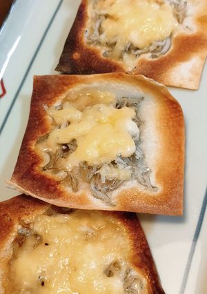 パリうまっ！しらすのワンタンピザ-レシピのメイン写真