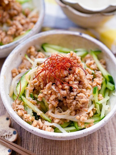 挽肉の坦々風サラダ♫-レシピのメイン写真