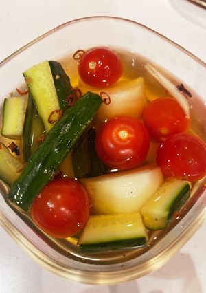 レンジでマリネ液を作るピクルス-レシピのメイン写真