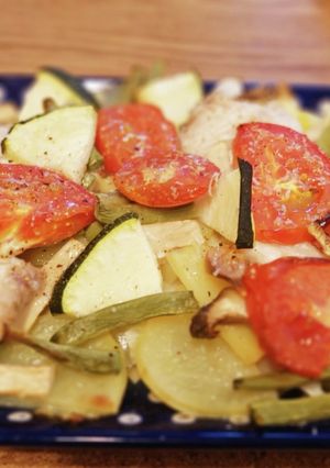 簡単メイン　タラと彩り野菜のオーブン焼き-レシピのメイン写真
