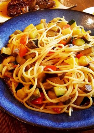 カラフル夏野菜のペペロンチーノ-レシピのメイン写真