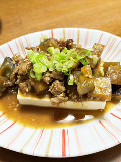 ナスの肉みそ冷奴-レシピのメイン写真