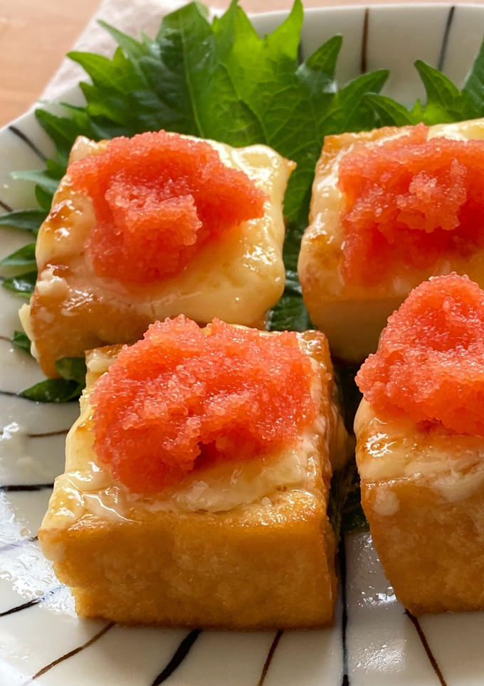 ＊厚揚げぽってりマヨ焼き明太のっけ＊-レシピのメイン写真