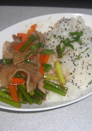 ♪豚肉の塩ダレ焼きプレート♪-レシピのメイン写真