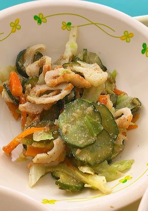 キャベツのごまあえ☆給食メニュー-レシピのメイン写真