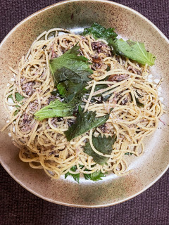 大葉とゆかりとしらすのペペロンチーノ-レシピのメイン写真