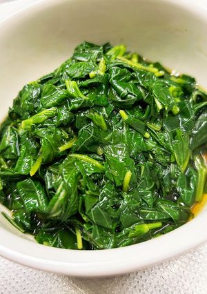 モロヘイヤのお浸し。-レシピのメイン写真