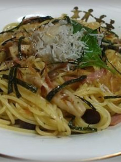 ベーコンときのことほうれん草の和風パスタ-レシピのメイン写真