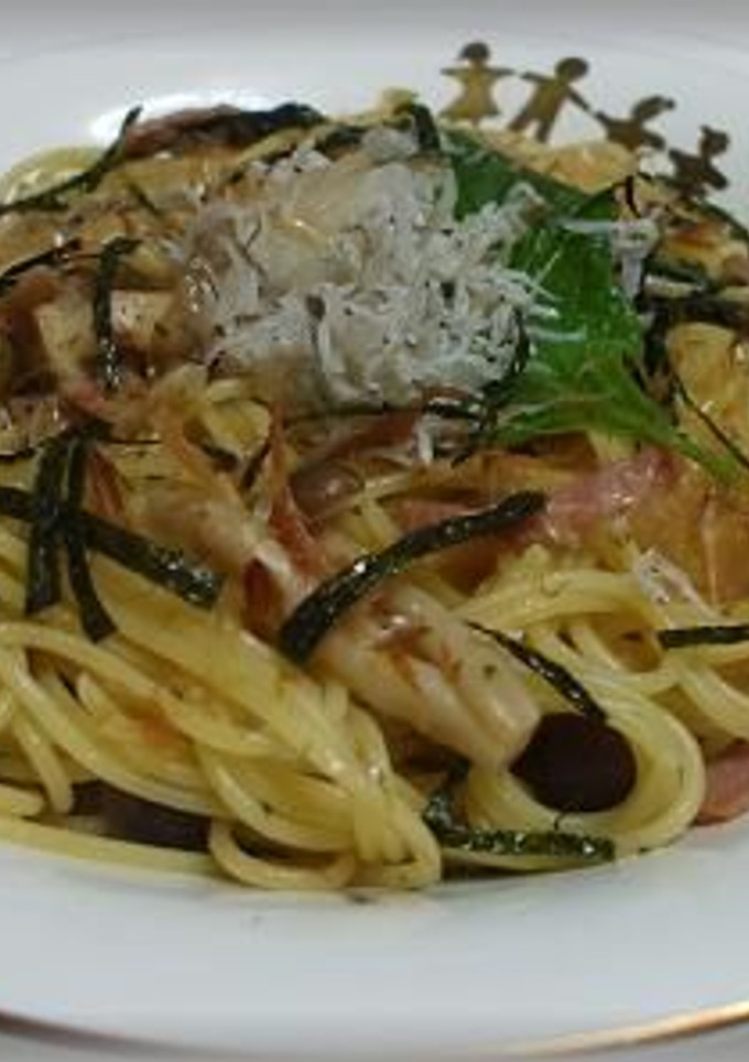 ベーコンときのことほうれん草の和風パスタ-レシピのメイン写真