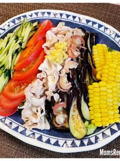 カラフル夏野菜の豚しゃぶサラダ-レシピのメイン写真
