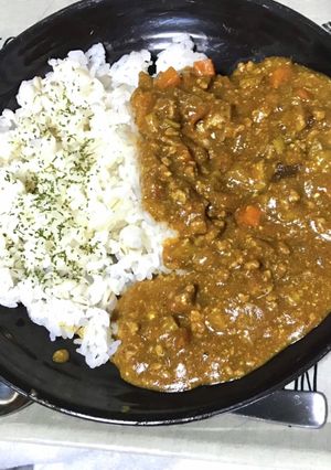 アスパラトマト入りキーマカレー-レシピのメイン写真