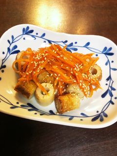 簡単♪竹輪・にんじん★オイスター炒め-レシピのメイン写真