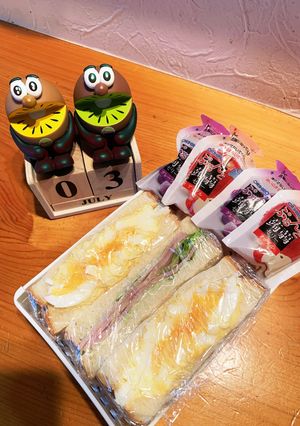 高一長女　お弁当(サンドイッチ2)-レシピのメイン写真