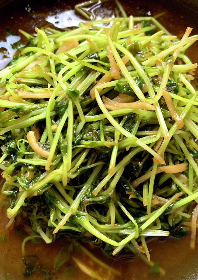 豆苗のしょうが炒め-レシピのメイン写真