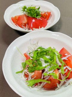 トマトとしらす干しの和え物-レシピのメイン写真