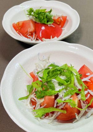 トマトとしらす干しの和え物-レシピのメイン写真