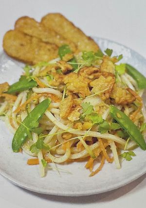 胡麻とテンペのう米めんサラダ-レシピのメイン写真