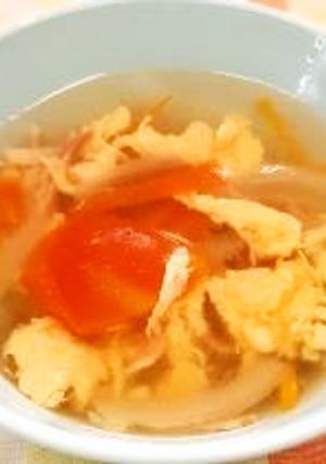 【保育所給食】トマトと卵のスープ-レシピのメイン写真