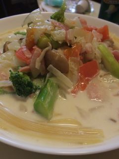 ★牛乳で★イロトリドリのクリームパスタ-レシピのメイン写真