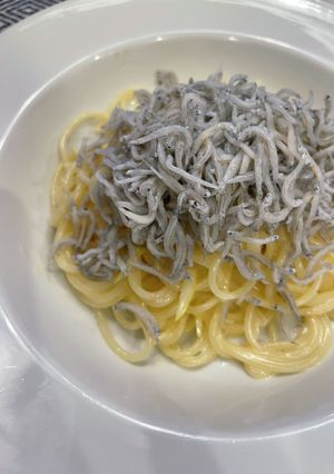 釜揚げしらす♪のレモンクリームパスタ!-レシピのメイン写真