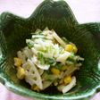 水菜とレンコンのサラダ