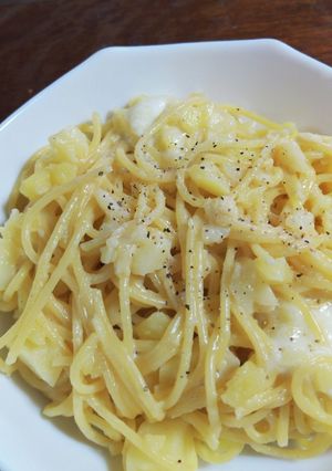 のびーるチーズとじゃがいもクリームパスタ-レシピのメイン写真