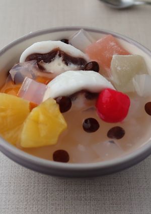 クリーム大福あんみつ-レシピのメイン写真