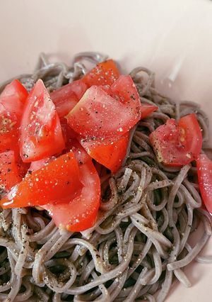 トマト蕎麦-レシピのメイン写真