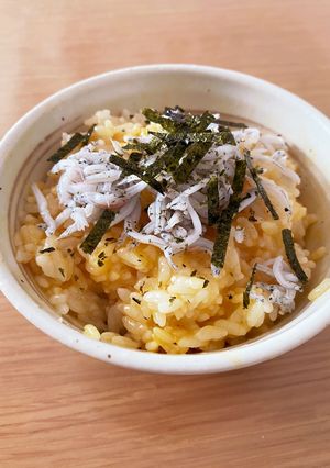 簡単！朝ごはん　卵かけしらすご飯-レシピのメイン写真