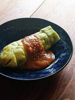丸ごとなすのレンジ蒸し☆酢味噌がけ-レシピのメイン写真