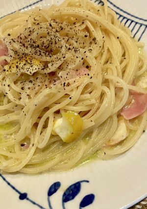 ベーコンとレモンのクリームパスタ-レシピのメイン写真