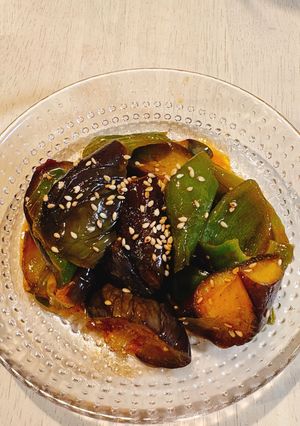 ナスとピーマンのコチュバタ炒め-レシピのメイン写真