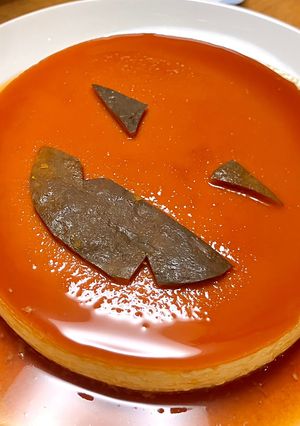 カボチャのオバケプリン(ハロウィン)-レシピのメイン写真