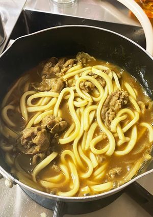 簡単時短！牛コマカレーうどん-レシピのメイン写真