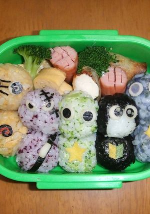 キャラ弁 ケロロ小隊 雪だるま-レシピのメイン写真