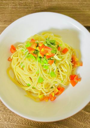 簡単★大葉とトマトの冷製パスタ-レシピのメイン写真