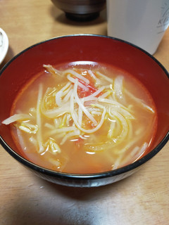 トマトとモヤシのスープ-レシピのメイン写真