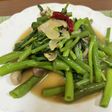 空芯菜ときのこのナンプラー炒め