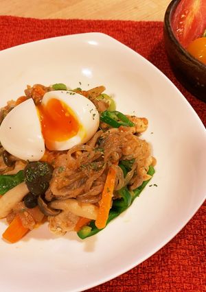 塩麹漬け鶏胸肉と糸こんにゃくのナポリタン-レシピのメイン写真