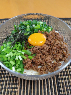 【美人レシピ】台湾まぜそば風そうめん-レシピのメイン写真
