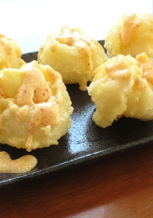 【 餅チーズ天ぷら　明太マヨソース 〗-レシピのメイン写真