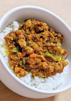 もりもり夏野菜のヘルシーキーマカレー♡-レシピのメイン写真
