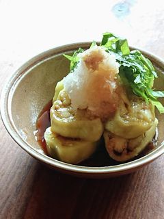 丸ごとなすのレンジ蒸し★おろしてんこ盛り-レシピのメイン写真