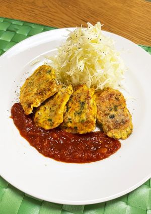 ポークピカタ　簡単トマトソース-レシピのメイン写真