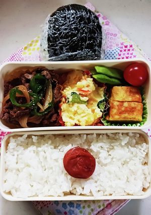 豚肉ピーマン炒め弁当(6.29)-レシピのメイン写真