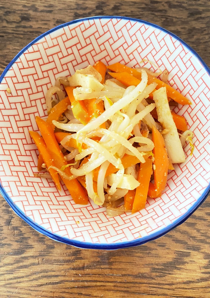 もやしとちくわの白胡麻きんぴら-レシピのメイン写真