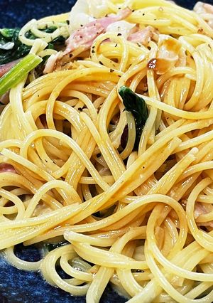 ウニ醤油の和風クリームパスタ-レシピのメイン写真