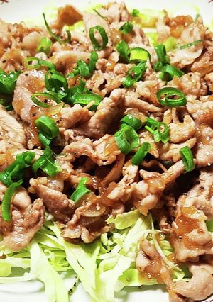 豚こま肉のオニオン醤油炒め-レシピのメイン写真