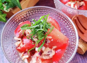 夏バテ解消！さっぱりトマトマリネ-レシピのメイン写真