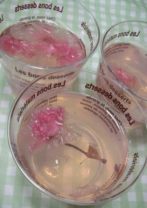 春香る　さくら寒天（ゼリー）-レシピのメイン写真
